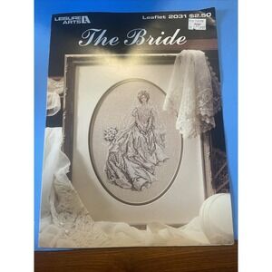Leisure Arts Bride Cross Stitch Chart Leaflet 2031 Wedding‎ Day New